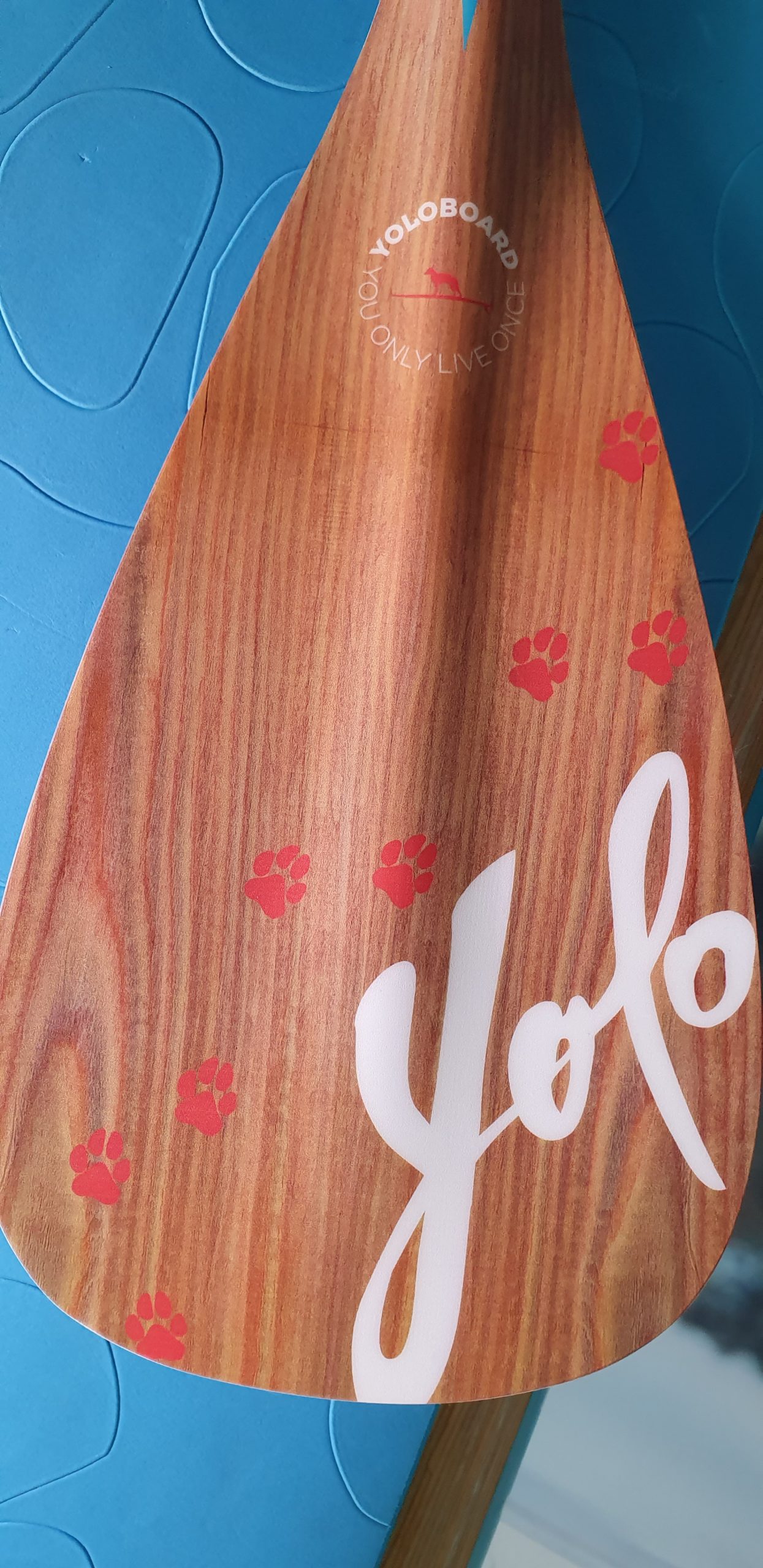 SUP Dog Designpaddel von Yoloboards - Fiberglas