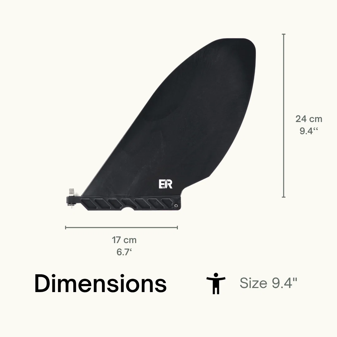 Nachhaltige, flexible Touringfinne Eisbach Riders 9.4" – Bild 3